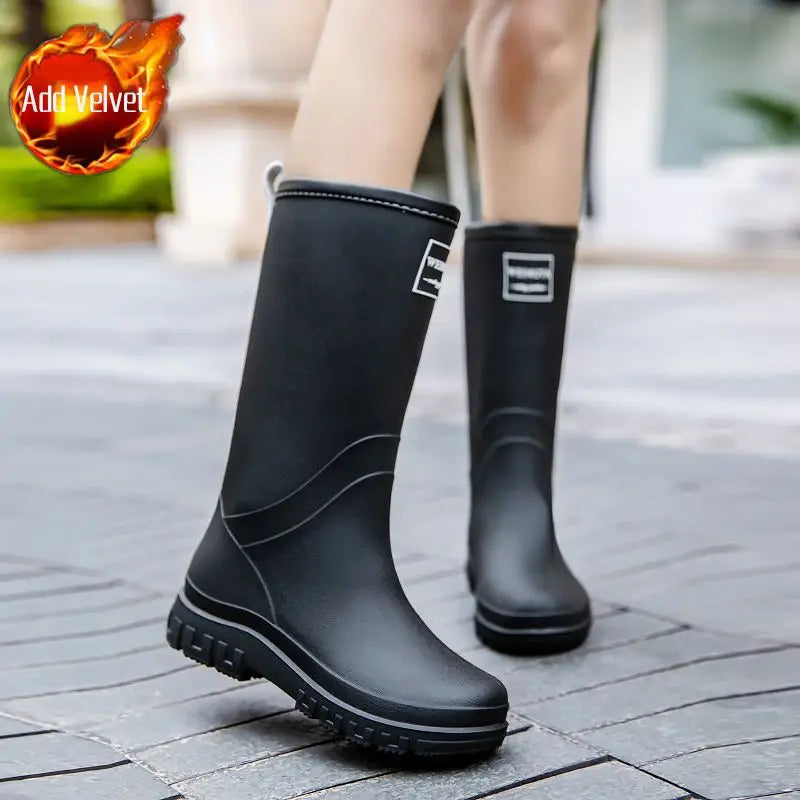 Bottes de Pluie Mi-Mollet Femme | Imperméables et Antidérapantes pour Confort