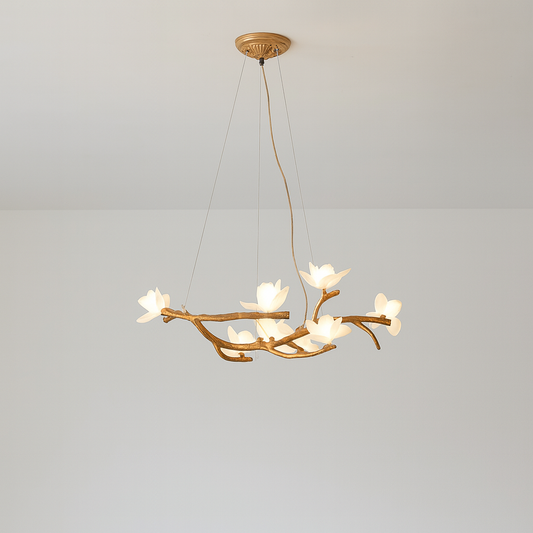 Lustre en Branche d'Arbre | Éclairage Contemporain et Accueillant