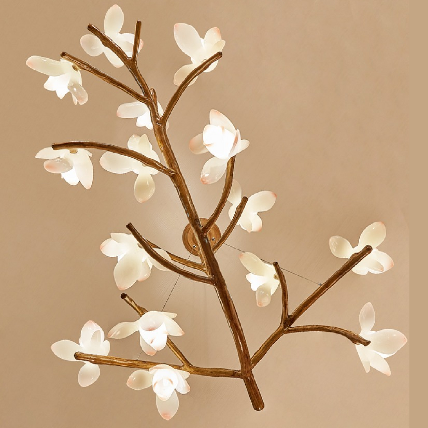 Lustre en Branche d'Arbre | Éclairage Contemporain et Accueillant