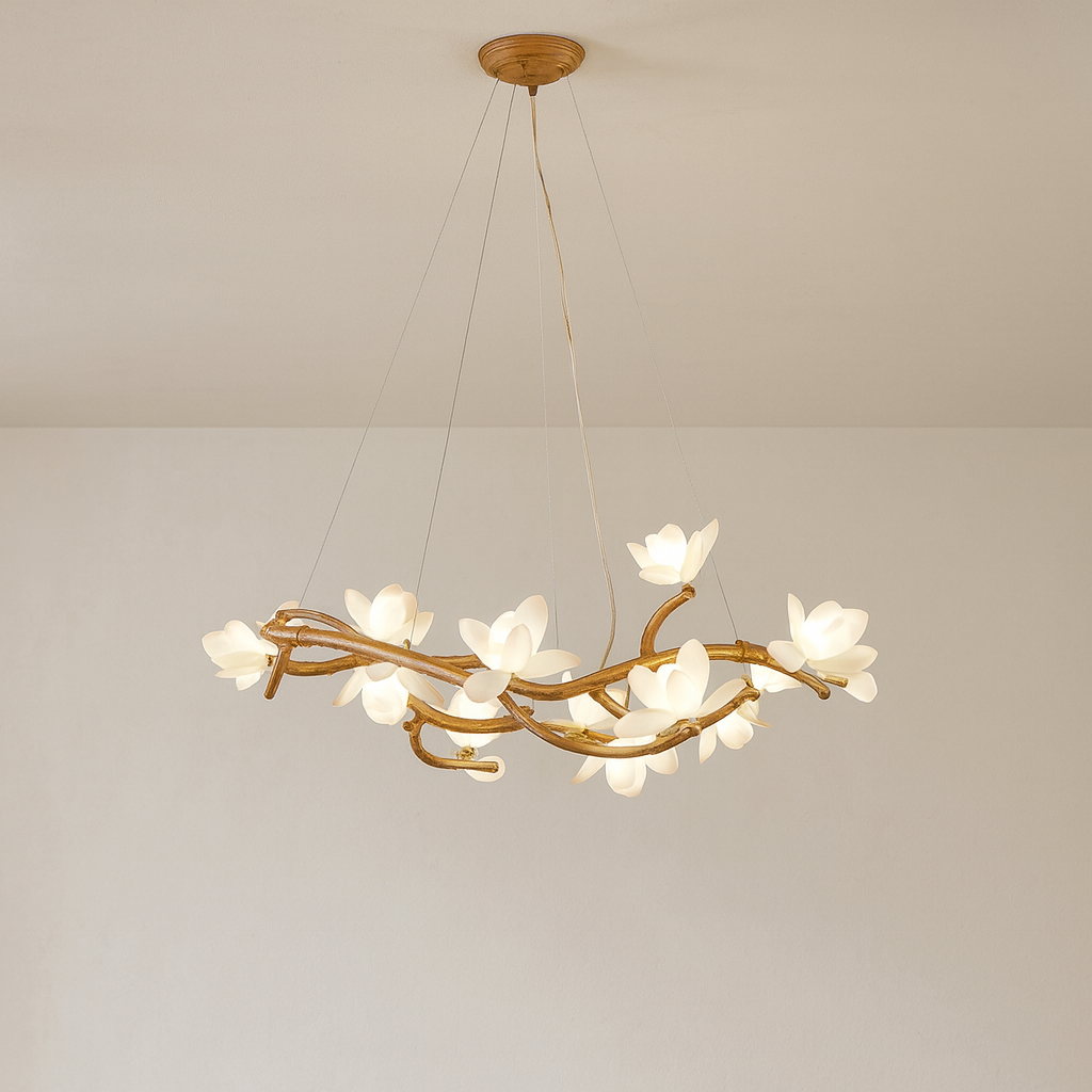 Lustre en Branche d'Arbre | Éclairage Contemporain et Accueillant