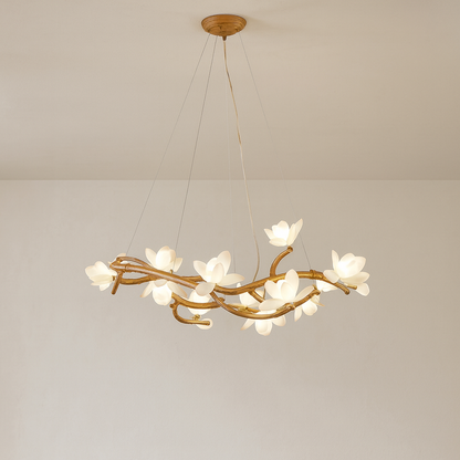 Lustre en Branche d'Arbre | Éclairage Contemporain et Accueillant