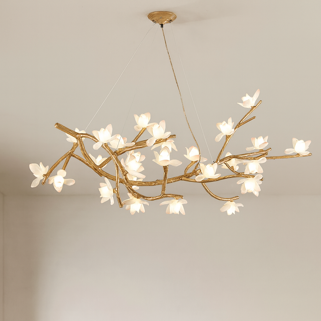 Lustre en Branche d'Arbre | Éclairage Contemporain et Accueillant