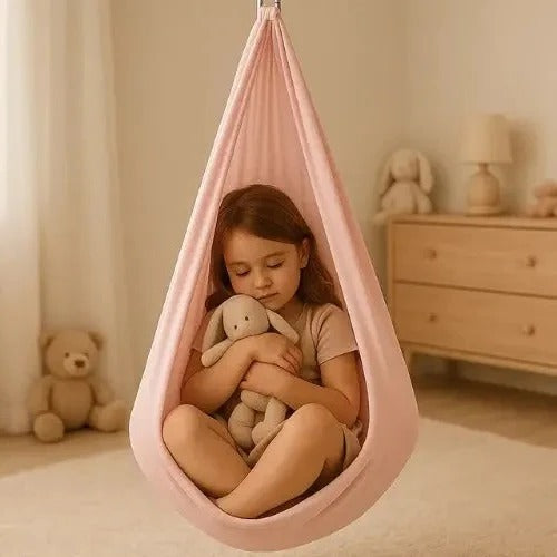 CocoonNest | Hamac Sensoriel Confortable et Polyvalent pour Intérieur et Extérieur