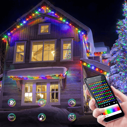 Éclairage LED RGBIC Multicolore | Ambiance Festive et Contrôle Facile