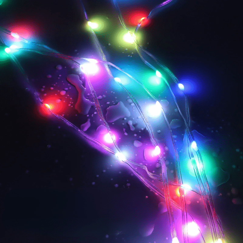 Éclairage LED RGBIC Multicolore | Ambiance Festive et Contrôle Facile