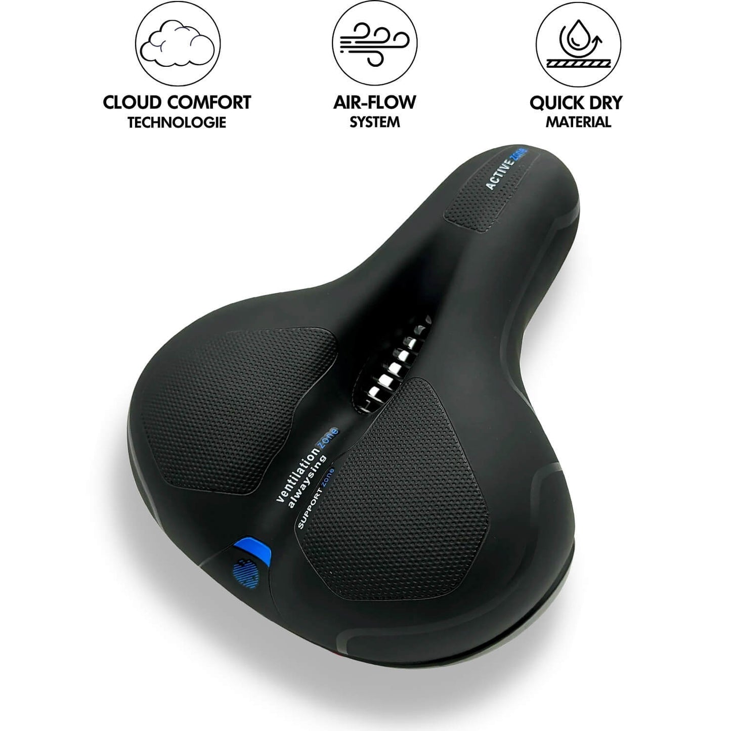 Selle de Vélo Confortable en Gel | Rembourrage Absorbant les Chocs