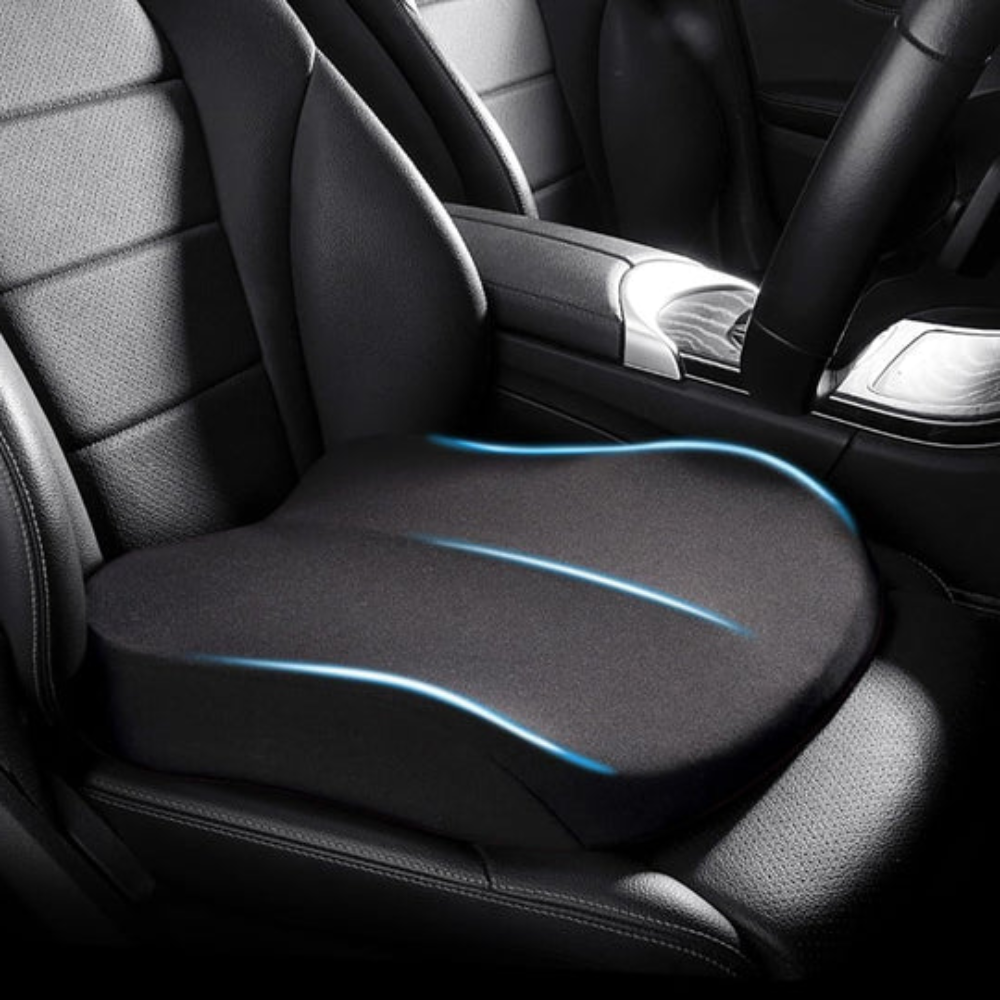 Coussin de Siège Auto Ergonomique | Confort et Soutien pour le Dos