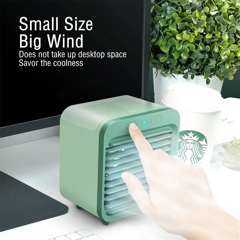 Mini Refroidisseur d'Air Portable | 3-en-1 avec Humidification et 3 Niveaux