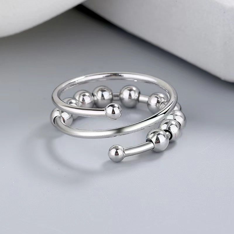 Bague Fidget en Cuivre Ajustable | Soulagement de l'Anxiété et Pleine Conscience
