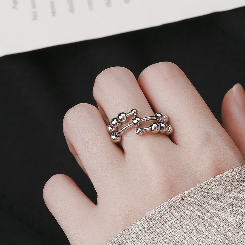 Bague Fidget en Cuivre Ajustable | Soulagement de l'Anxiété et Pleine Conscience