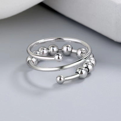 Bague Fidget en Cuivre Ajustable | Soulagement de l'Anxiété et Pleine Conscience