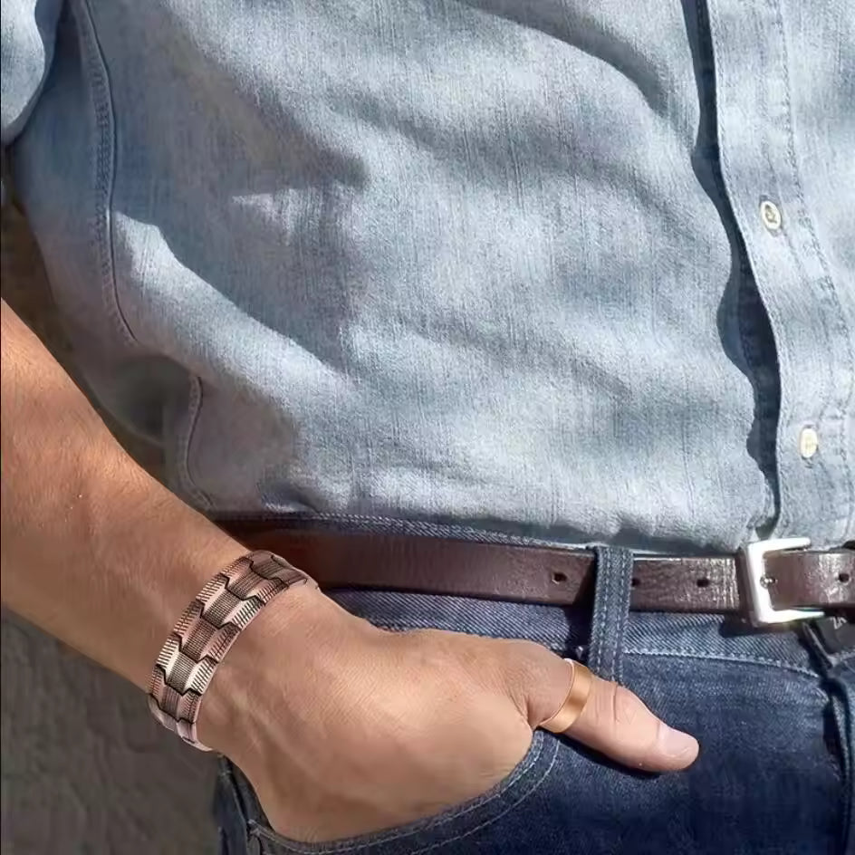 Bracelet Magnétique en Cuivre | Énergie et Bien-Être au Quotidien