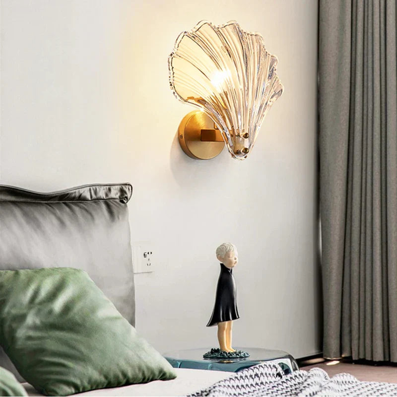 Applique Murale en Verre | Design de Corail Élégant et Apaisant