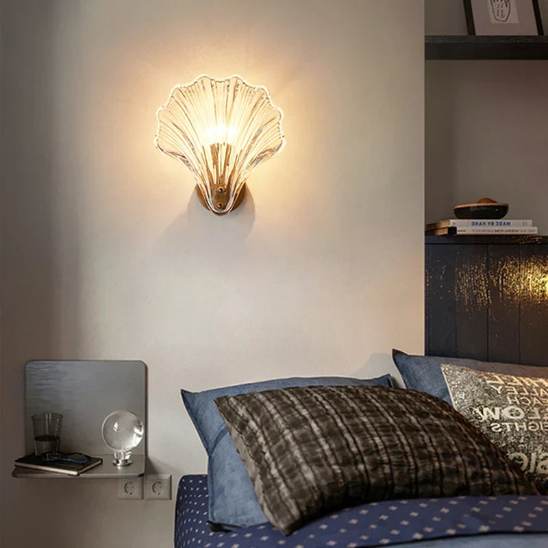 Applique Murale en Verre | Design de Corail Élégant et Apaisant
