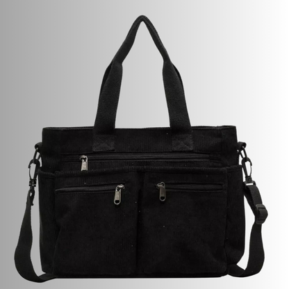 Sac fourre-tout en Velours Côtelé | Élégant et Pratique pour Quotidien