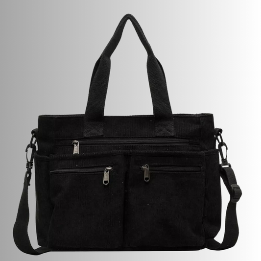 Sac fourre-tout en Velours Côtelé | Élégant et Pratique pour Quotidien