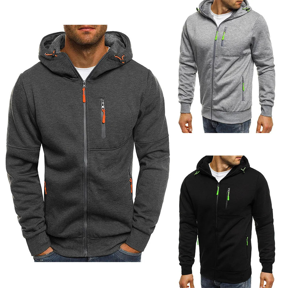 Sweat à Capuche Ajusté pour Hommes | Confort et Style Polyvalents