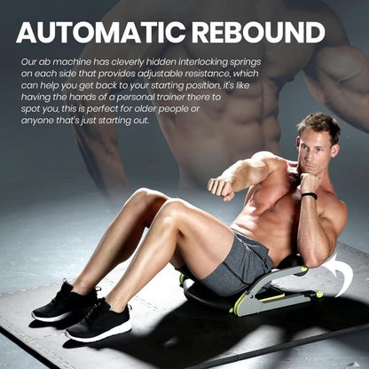 Entraîneur Abdominal Compact | Design Ergonomique et Résistance Réglable