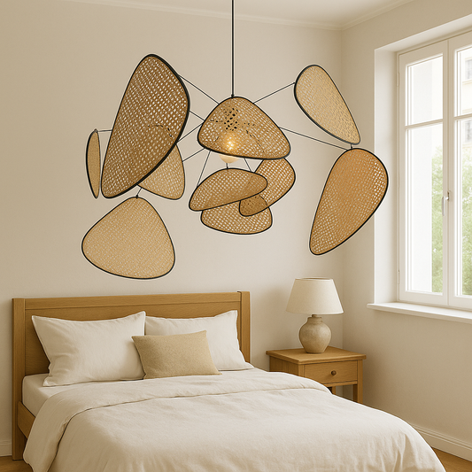 Lampe à Pendentif en Rotin | Élégance Naturelle et Design Moderne
