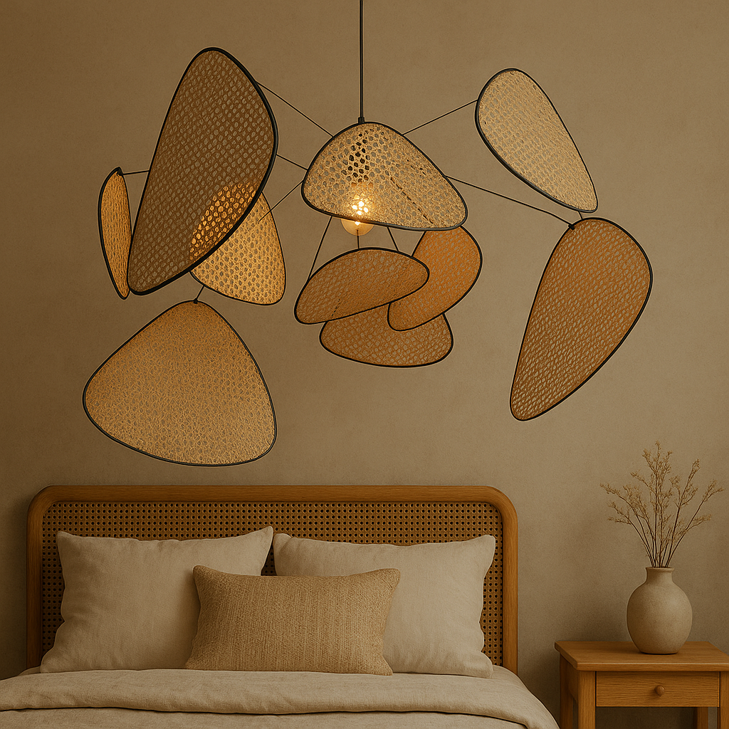 Lampe à Pendentif en Rotin | Élégance Naturelle et Design Moderne