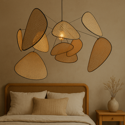 Lampe à Pendentif en Rotin | Élégance Naturelle et Design Moderne