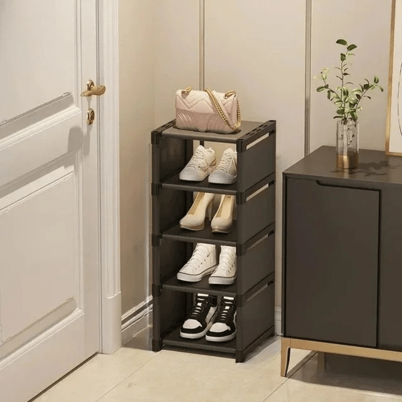Étagère à Chaussures Compacte | Rangement Élégant et Gain de Place