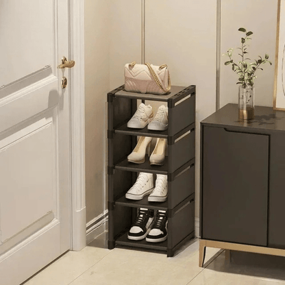 Étagère à Chaussures Compacte | Rangement Élégant et Gain de Place