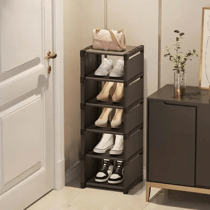 Étagère à Chaussures Compacte | Rangement Élégant et Gain de Place