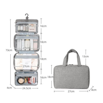Organisateur de Maquillage Compact | 4 Compartiments Pratiques et Stylés