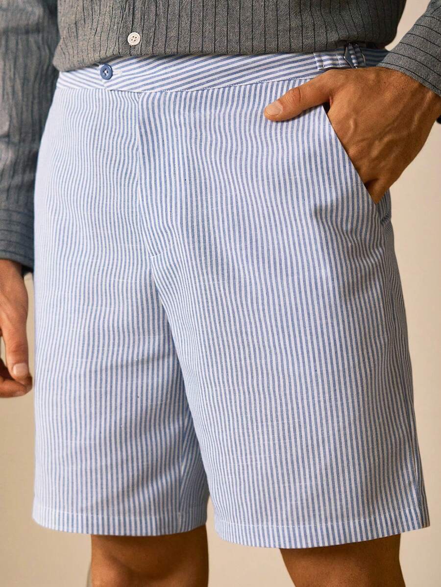Short d'été à Rayures Décontracté | Confort et Style pour Jours Chauds