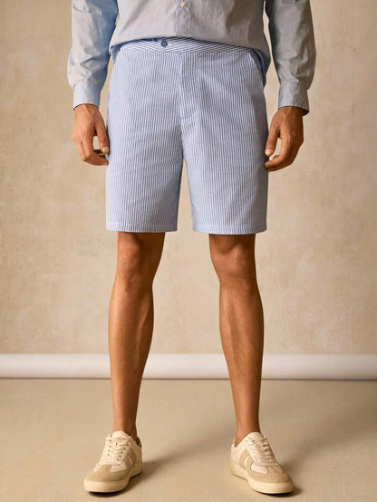 Short d'été à Rayures Décontracté | Confort et Style pour Jours Chauds