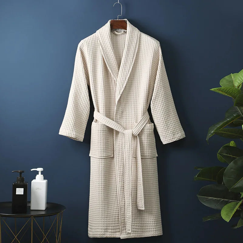 Peignoir en Coton Respirant pour Adultes | Doux, Ample et Pratique