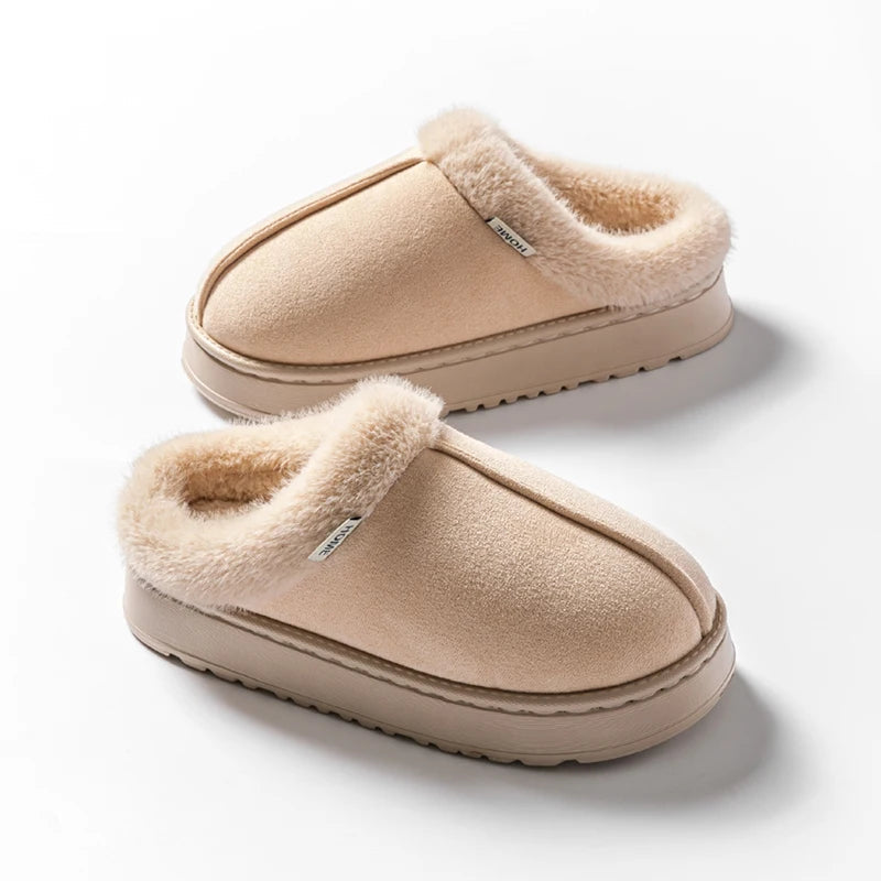 Chaussons d'Hiver Doux | Confort Luxueux en Peluche pour Intérieur