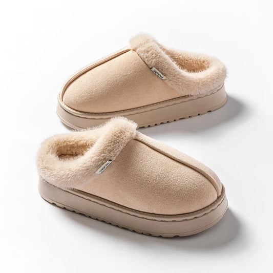 Chaussons d'Hiver Doux | Confort Luxueux en Peluche pour Intérieur