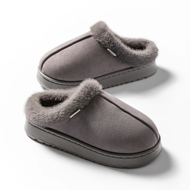 Chaussons d'Hiver Doux | Confort Luxueux en Peluche pour Intérieur
