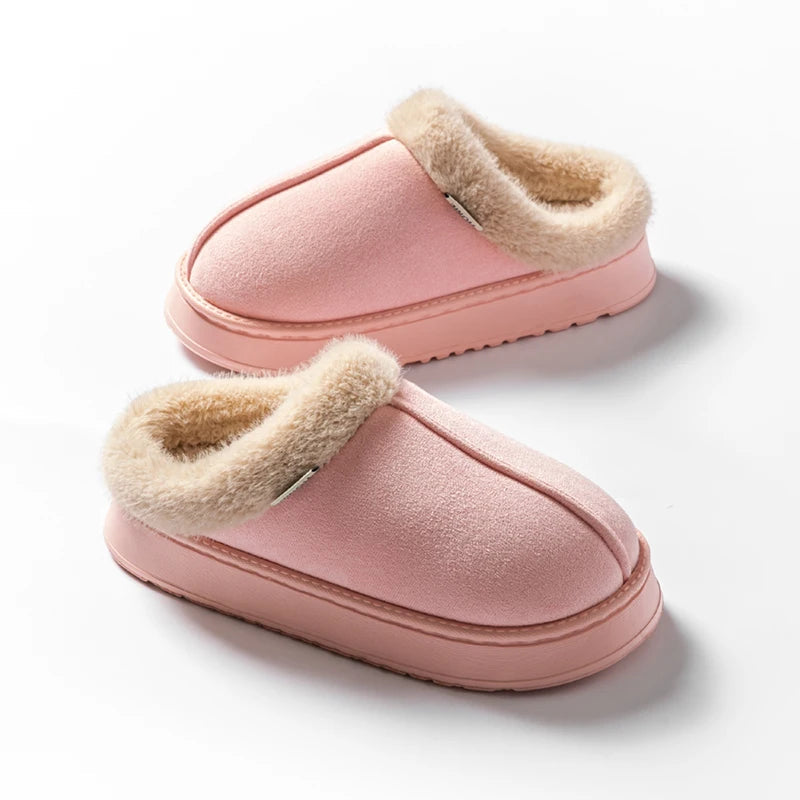 Chaussons d'Hiver Doux | Confort Luxueux en Peluche pour Intérieur