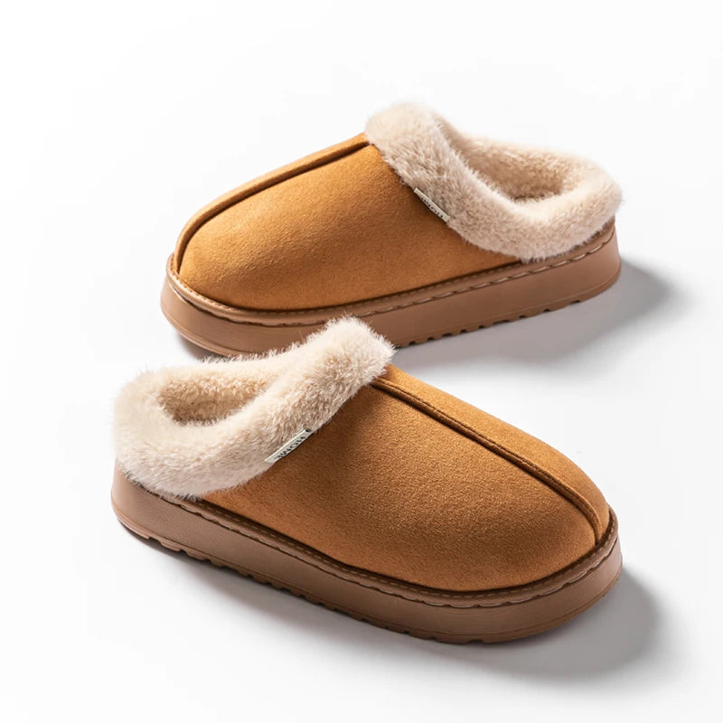 Chaussons d'Hiver Doux | Confort Luxueux en Peluche pour Intérieur