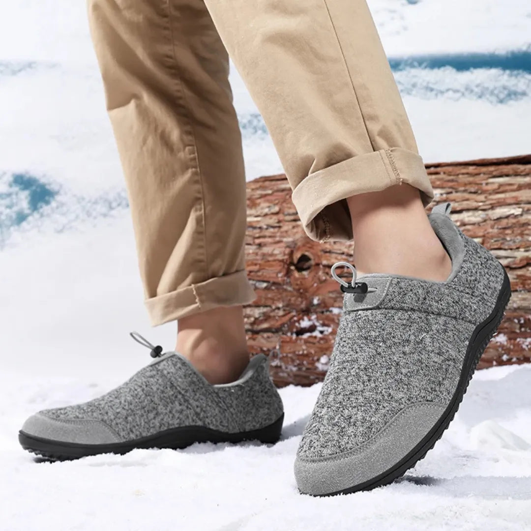 Chaussons Confortables en Peluche pour Hommes | Doublure Douce et Semelle Flexible