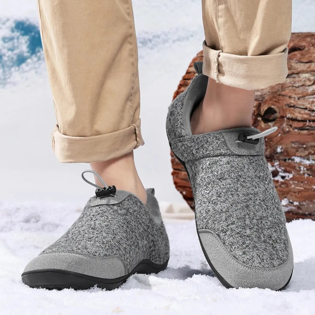 Chaussons Confortables en Peluche pour Hommes | Doublure Douce et Semelle Flexible