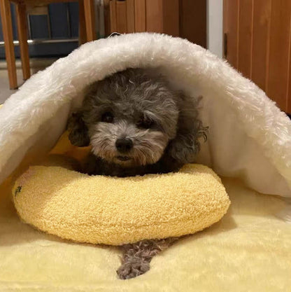 Lit pour Chien Apaisant | Molleton Doux pour Réduire l'Anxiété