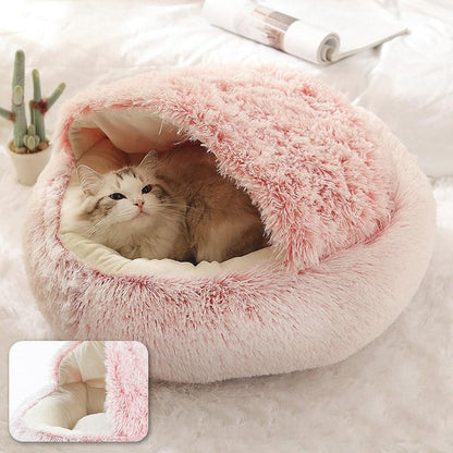 Lit pour Chat Anti-anxiété | Confort et Chaleur avec Capuche