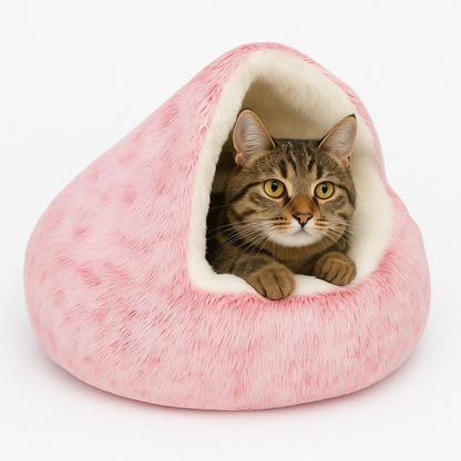 Lit pour Chat Anti-anxiété | Confort et Chaleur avec Capuche