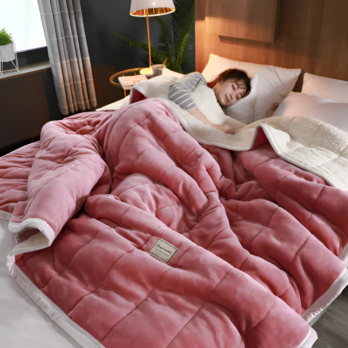 Couverture Pondérée en Sherpa | Douceur et Chaleur pour Détente