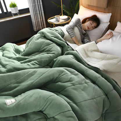 Couverture Pondérée en Sherpa | Douceur et Chaleur pour Détente
