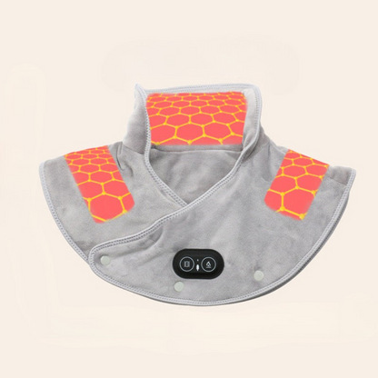 Couverture Électrique pour Cou et Épaules | Soulagement Chaleur et Massage Vibration