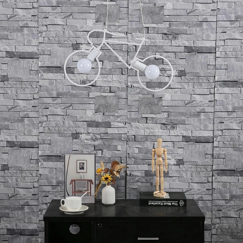 Suspension LED Inspirée du Vélo | Éclairage Économe en Énergie et Élégant