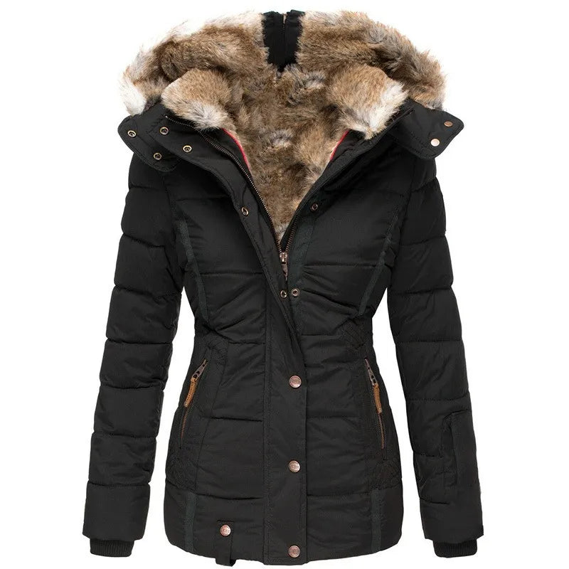 Manteau d'Hiver en Fausse Fourrure | Chic et Chaud pour Jours Froids