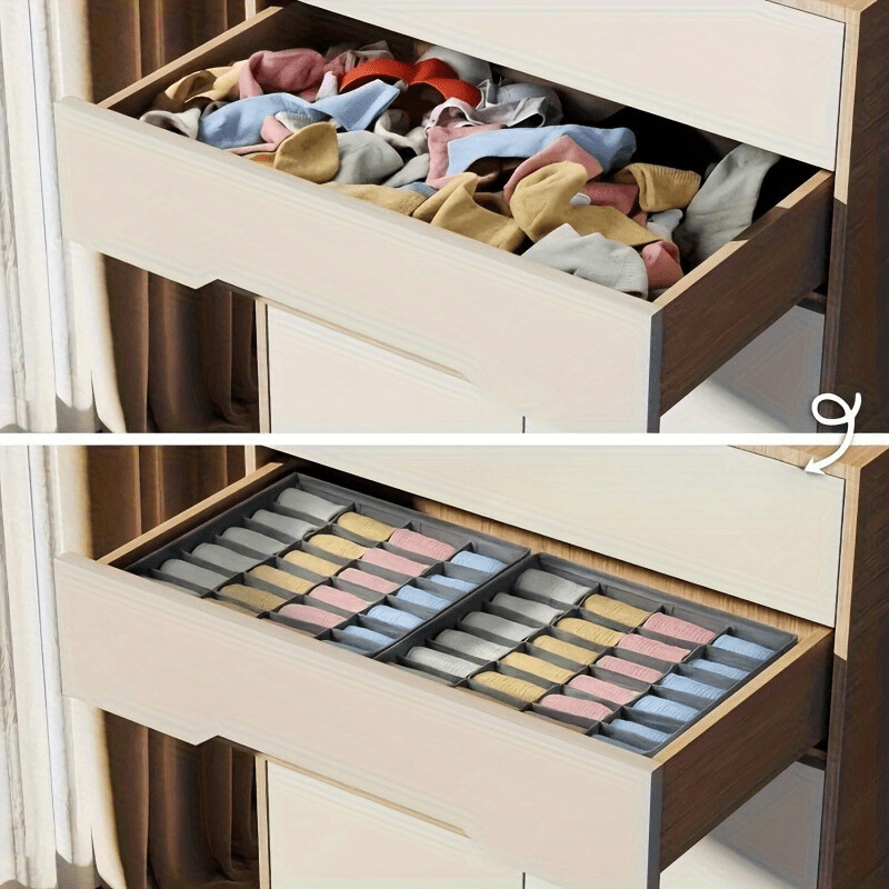 Organisateur de Tiroir Pliable | 24 Compartiments pour Rangement Efficace