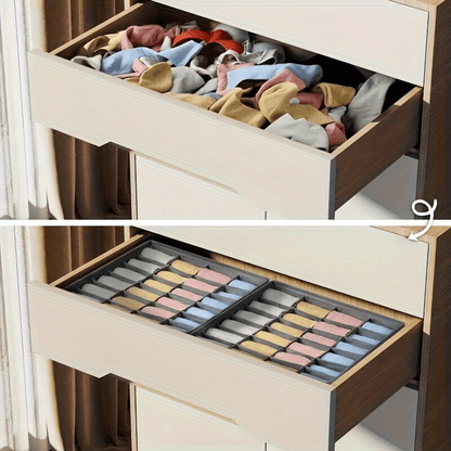 Organisateur de Tiroir Pliable | 24 Compartiments pour Rangement Efficace