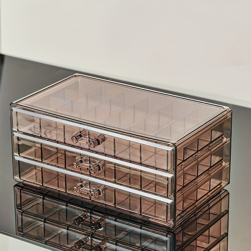 Organisateur de Bijoux à 3 Niveaux | 72 Compartiments pour Rangement Efficace